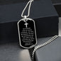 Joshua 1:9 Dog Tag Necklace