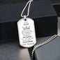 Gift For Mom | Fix Your Crown Dog Tag Necklace From Son
