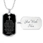 Joshua 1:9 Dog Tag Necklace
