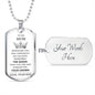 Gift For Mom | Fix Your Crown Dog Tag Necklace From Son