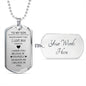 Forget Dog Tag Necklace