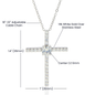 Gift For Her | CZ Cross Necklace - Amazing Grace