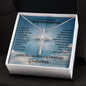 Gift For Granddaughter | CZ Cross Necklace - Beautiful Chapter From Grandma