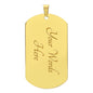 Braver Stronger Smarter Loved Dog Tag Necklace