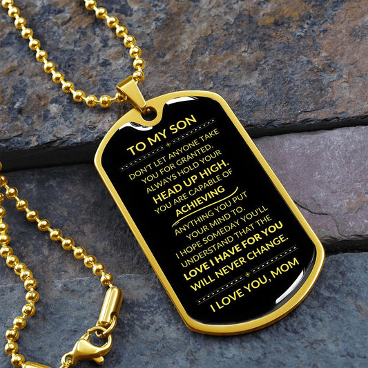 High Dog Tag Necklace