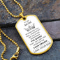 Gift For Mom | Fix Your Crown Dog Tag Necklace From Son