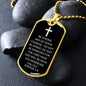Joshua 1:9 Dog Tag Necklace
