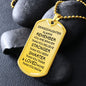 Braver Stronger Smarter Loved Dog Tag Necklace