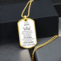 Gift For Mom | Fix Your Crown Dog Tag Necklace From Son