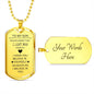 Forget Dog Tag Necklace