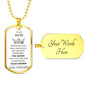Gift For Mom | Fix Your Crown Dog Tag Necklace From Son
