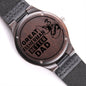Gift For Dad | Engraved Wooden Watch - Great Fisherman Better Dad