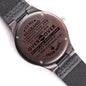 Engraved Wooden Watch for Husband