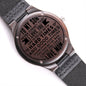 Gift For Son | Engraved Wooden Watch - Learn From Everything From Mom
