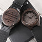 Gift For Future Husband | Engraved Wooden Watch - I Do Count Down