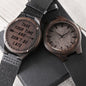 Gift For Him | Engraved Wooden Watch - Take Your Time