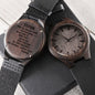 Gift For Stepson | Engraved Wooden Watch - Keep Going From Stepmom