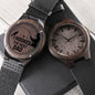 Gift For Dad | Engraved Wooden Watch - Hooked The Best Dad