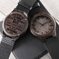 Gift For Husband | Engraved Wooden Watch - Proud From Wife