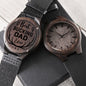 Gift For Dad | Engraved Wooden Watch - Best Bucking Dad