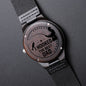 Gift For Dad | Engraved Wooden Watch - Hooked The Best Dad
