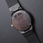 Gift For My Man | Engraved Wooden Watch - I Love You
