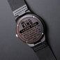 Gift For Soulmate | Engraved Wooden Watch - To My King