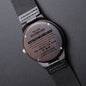 Gift For Husband | Engraved Wooden Watch - Give Heart To You