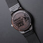 Gift For Dad | Engraved Wooden Watch - Great Fisherman Better Dad