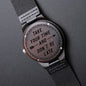 Gift For Him | Engraved Wooden Watch - Take Your Time