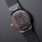 Gift For Dad | Engraved Wooden Watch - Ride Safe