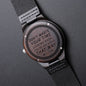 Gift For Him | Engraved Wooden Watch - Don't Look Back