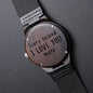 Gift For Him | Engraved Wooden Watch - Every Second