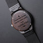 Gift For Future Husband | Engraved Wooden Watch - I Do Count Down