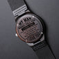 Gift For My Man | Engraved Wooden Watch - The Best Thing