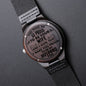 Gift For Husband | Engraved Wooden Watch - Proud From Wife