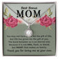 Gift For Bonus Mom | Heart Makes Us Family Eternal Hope Necklace