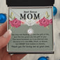 Gift For Bonus Mom | Heart Makes Us Family Eternal Hope Necklace