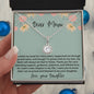 Gift For Mom | Unending Support Eternal Hope Necklace From Daughter