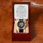 Gift For Husband | Men's Openwork Watch - Missing Piece White