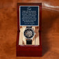 Gift For Dad | Endless Love Men's Openwork Watch From Daughter
