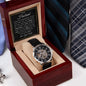 Gift For Husband | Men's Openwork Watch - Missing Piece Gold From Wife