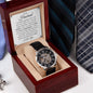 Gift For Husband | Men's Openwork Watch - Missing Piece White