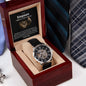 Gift For Step Son | Stand Tall Lion Men's Openwork Watch