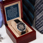 Gift For Dad | Endless Love Men's Openwork Watch From Daughter