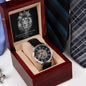 Gift For Dad | Lion Head Men's Openwork Watch