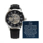 Gift For Dad | Endless Love Men's Openwork Watch From Daughter