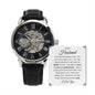 Gift For Husband | Men's Openwork Watch - Missing Piece White