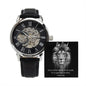 Gift For Dad | Lion Head Men's Openwork Watch