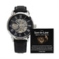 Gift For Son-In-Law | Men's Openwork Watch - Stand Tall